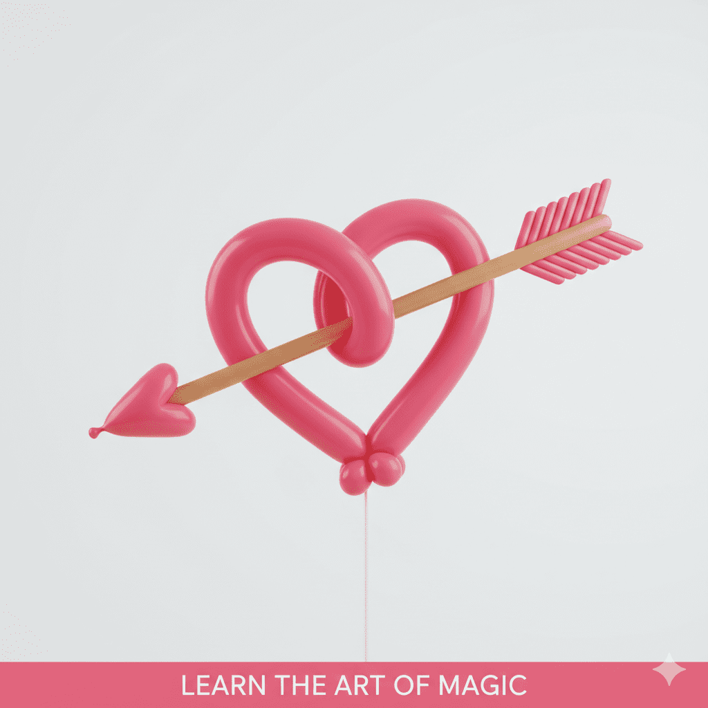 Heart and arrow-balloon twisting