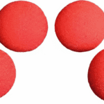2 inch Super Soft Sponge Balls- Red Pack of 4 by Gosh