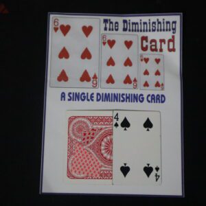 A SINGLE DIMINISHING CARD